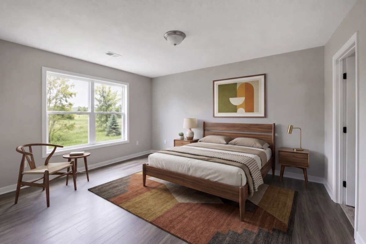 Same room after virtual staging